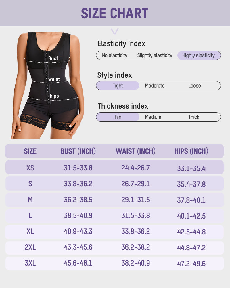 Flash Sale⚡️Extra Plus Size Shaper Bodysuit Tummy Control Shapewear With Bra
